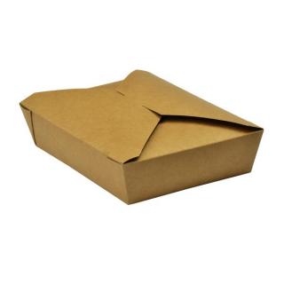 Kraft box na jedlo č. 2 1 500 ml (19,5 x 14 x 5 cm) / 25ks