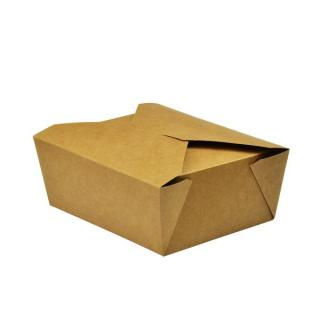 Kraft box na jedlo č. 8 1300 ml (15x12x6,5cm) / 25ks