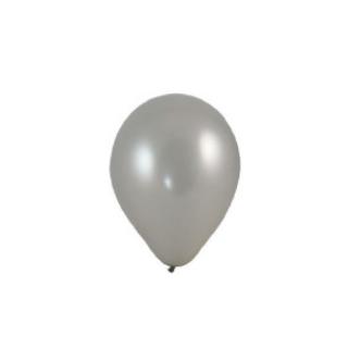 Nafukovacie balóniky strieborne  M  [10 ks]