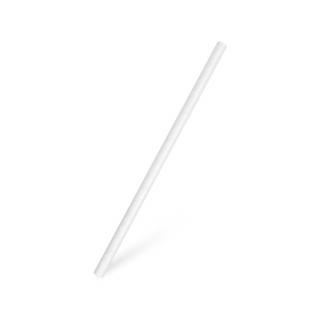 Slamky papierové JUMBO biele 20 cm, Ø 8 mm [100 ks]