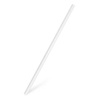 Slamky papierové JUMBO biele 25 cm, Ø 8 mm [100 ks]
