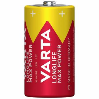 VARTA alkalická batéria Longlife Max Power C 2 ks