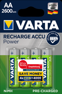 VARTA Nabíjacie batérie Power 1ks AA 2600 mAh