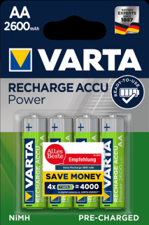 Varta Power AA 2600 mAh 4ks 5716 101 404