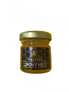 Lipový surový mini med 50g