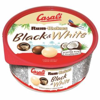 Casali Guličky Black and White rum-kokos 300g