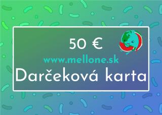 Darčeková karta Hodnota: 50 € modrá