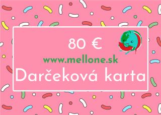 Darčeková karta Hodnota: 80 €