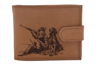 Pánska peňaženka MERCUCIO natural vzor 60 poľovník a pes 2911927
