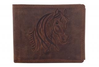 Pánska peňaženka MERCUCIO svetlohnedá embos kôň 2911908