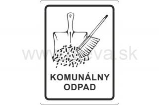 Samolepka - komunálny odpad