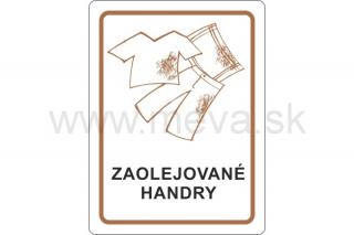 Samolepka - zaolejované handry