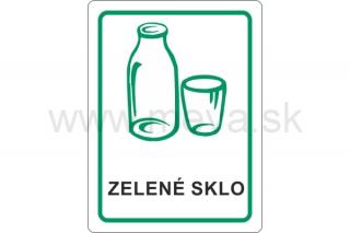 Samolepka - zelené sklo