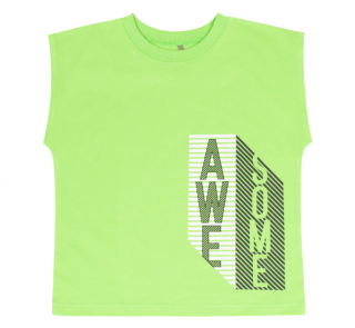 Chlapčenké tričko bez rukávov značky BEMBI Veľkosť: 140, Farba: Zelená