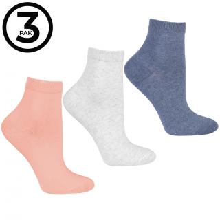 Dámske ponožky ALENA trojbalenie Veľkosť: 35/38, Farba: Mix farieb