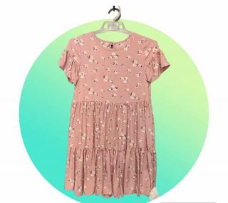 Dievčenské letné šaty JULKA Veľkosť: 116, Farba: Ružová