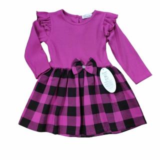 Dievčenské šaty KLÁRIKA Veľkosť: 98, Farba: Ružová