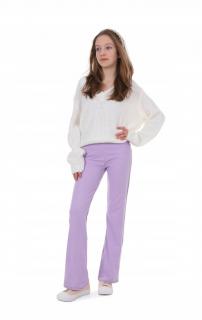 Dievčenské široké nohavice MIRIAM mix farieb Veľkosť: 116, Farba: Fialová