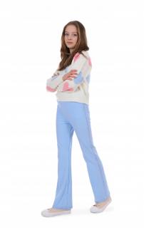 Dievčenské široké nohavice MIRIAM mix farieb Veľkosť: 116, Farba: Modrá