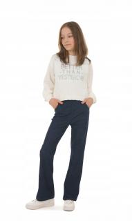 Dievčenské široké nohavice MIRIAM mix farieb Veľkosť: 116, Farba: Tm.modrá