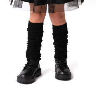 Dievčenske štucne v módnych farbách Veľkosť: UNI, Farba: Čierna