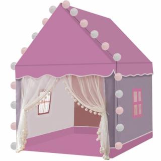 Dievčenský stan-domček ružový Material: Textil