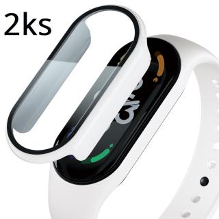 2ks Ochranný kryt pre Xiaomi Mi Band 3/4/5/6 - Biely