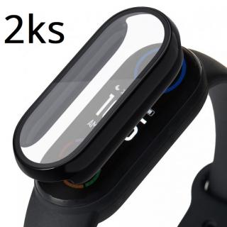 2ks Ochranný kryt pre Xiaomi Mi Band 3/4/5/6 - Čierny