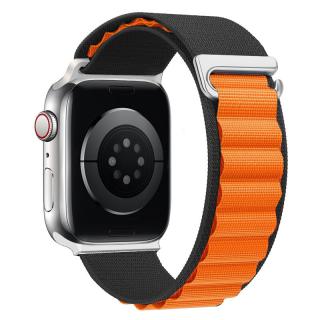 Alpský ťah - remienok na Apple Watch - Čierno-oranžový Čierno-oranžový, 38/40/41mm