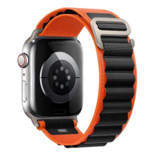 Alpský ťah - remienok na Apple Watch - Oranžovo-čierny Oranžovo-čierny, 38/40/41mm