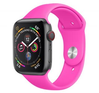 Jednofarebný remienok na Apple Watch - Barbie powder 38/40/41mm, Barbie powder, Dámsky - S/M (12 - 18cm)