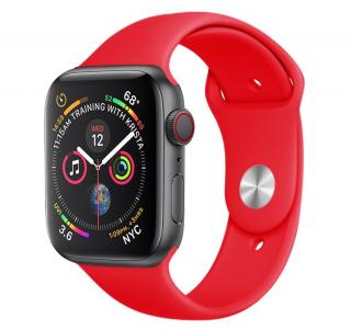 Jednofarebný remienok na Apple Watch - Červený 38/40/41mm, Červený, Dámsky - S/M (12 - 18cm)