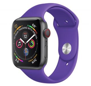 Jednofarebný remienok na Apple Watch - Fialový 38/40/41mm, Fialový, Dámsky - S/M (12 - 18cm)