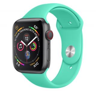 Jednofarebný remienok na Apple Watch - Mentolový 38/40/41mm, Mentolový, Dámsky - S/M (12 - 18cm)