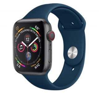 Jednofarebný remienok na Apple Watch - Navy blue 38/40/41mm, Navy blue, Dámsky - S/M (12 - 18cm)