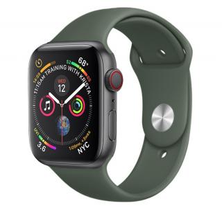 Jednofarebný remienok na Apple Watch - Olivovo zelený 38/40/41mm, Olivovo zelený, Dámsky - S/M (12 - 18cm)