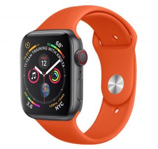 Jednofarebný remienok na Apple Watch - Oranžový 38/40/41mm, Oranžový, Dámsky - S/M (12 - 18cm)