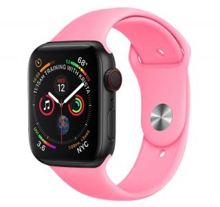 Jednofarebný remienok na Apple Watch - Ružový 38/40/41mm, Ružový, Pánsky - L/XL (14 - 20cm)