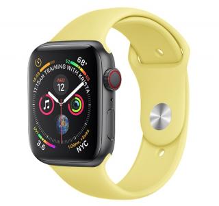 Jednofarebný remienok na Apple Watch - Svetlo žltý 38/40/41mm, Svetlo žltý, Dámsky - S/M (12 - 18cm)