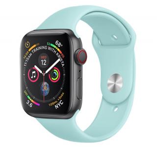 Jednofarebný remienok na Apple Watch - Tyrkys 38/40/41mm, Tyrkysový, Pánsky - L/XL (14 - 20cm)