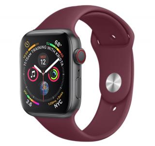 Jednofarebný remienok na Apple Watch - Vínovo červený 38/40/41mm, Vínovo červený, Dámsky - S/M (12 - 18cm)