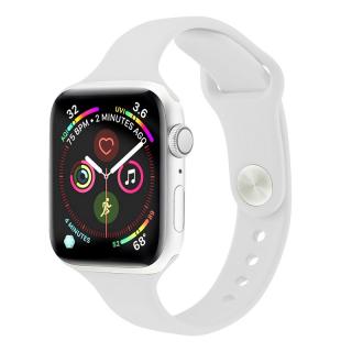 Jednofarebný SLIM remienok na Apple Watch - Biely 38/40/41mm, Biely