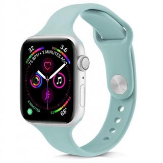 Jednofarebný SLIM remienok na Apple Watch - Mentolový 38/40/41mm, Mentolový