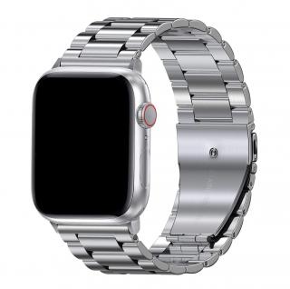 Kovový BR remienok pre Apple Watch - Strieborný 38/40/41mm, Strieborný