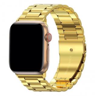 Kovový BR remienok pre Apple Watch - Zlatý 38/40/41mm, Zlatý