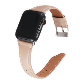 Kožený COLORFULL SLIM remienok na Apple Watch - Marhuľový 38/40/41mm, Marhuľa