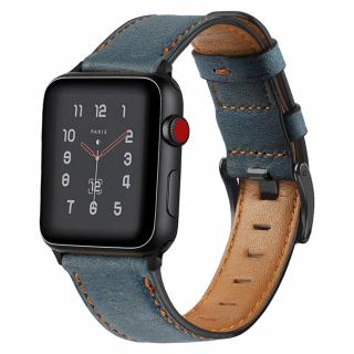 Kožený RETRO remienok na Apple Watch - Blue 38/40/41mm, Blue