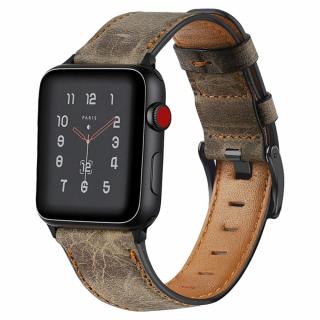 Kožený RETRO remienok na Apple Watch - Coffee brown 42/44/45/49mm, Coffee Brown