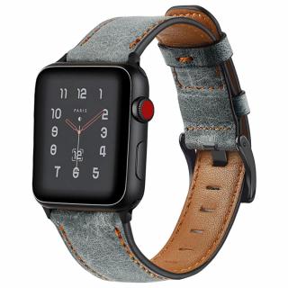 Kožený RETRO remienok na Apple Watch - Gray 38/40/41mm, Gray