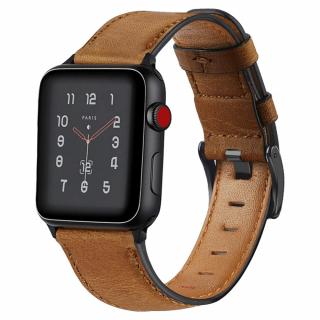 Kožený RETRO remienok na Apple Watch - Yellow Brown 38/40/41mm, Yellow Brown